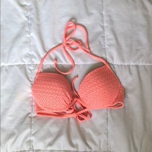 bright neon push up bikini top